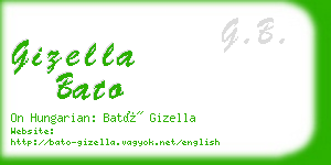 gizella bato business card